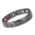 Germanium Magnetic Hematite Stainless Steel Bracelet