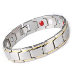 Germanium Magnetic Hematite Stainless Steel Bracelet