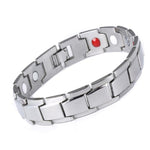 Germanium Magnetic Hematite Stainless Steel Bracelet