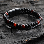 Natural Stone Genuine Leather Bracelet