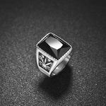 Stainless Steel Black Ring