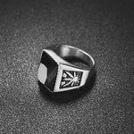 Stainless Steel Black Ring