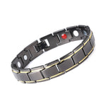 Germanium Magnetic Hematite Stainless Steel Bracelet